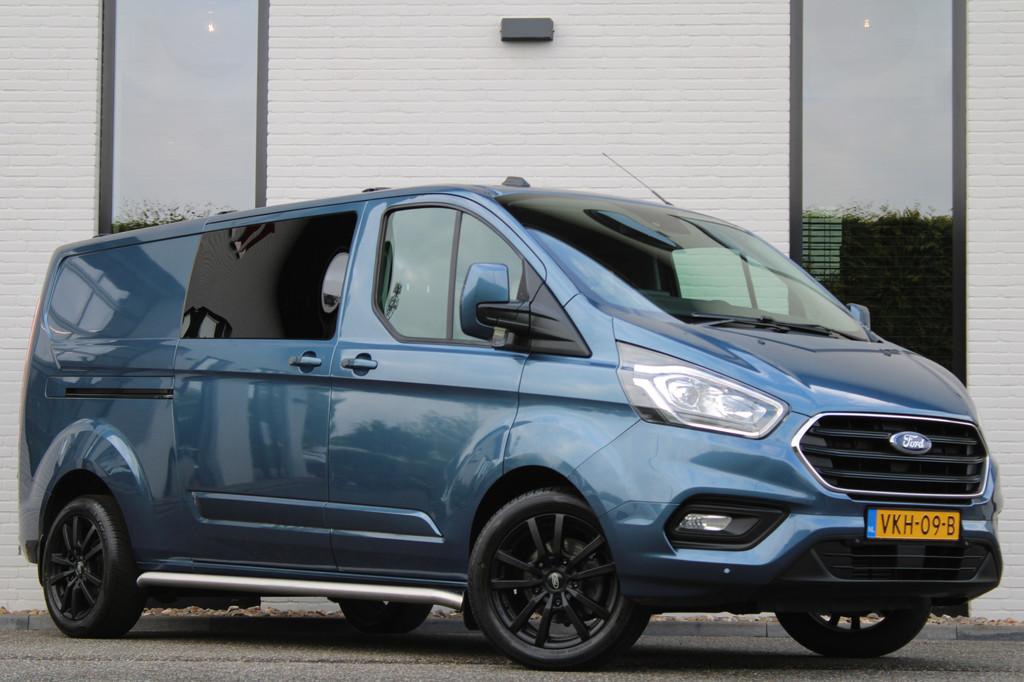 Ford Transit Custom 320 2.0 TDCI L2H1 / Automaat / Limited /, 4 cilinders, Met garantie (alle), Blauw, Origineel Nederlands
