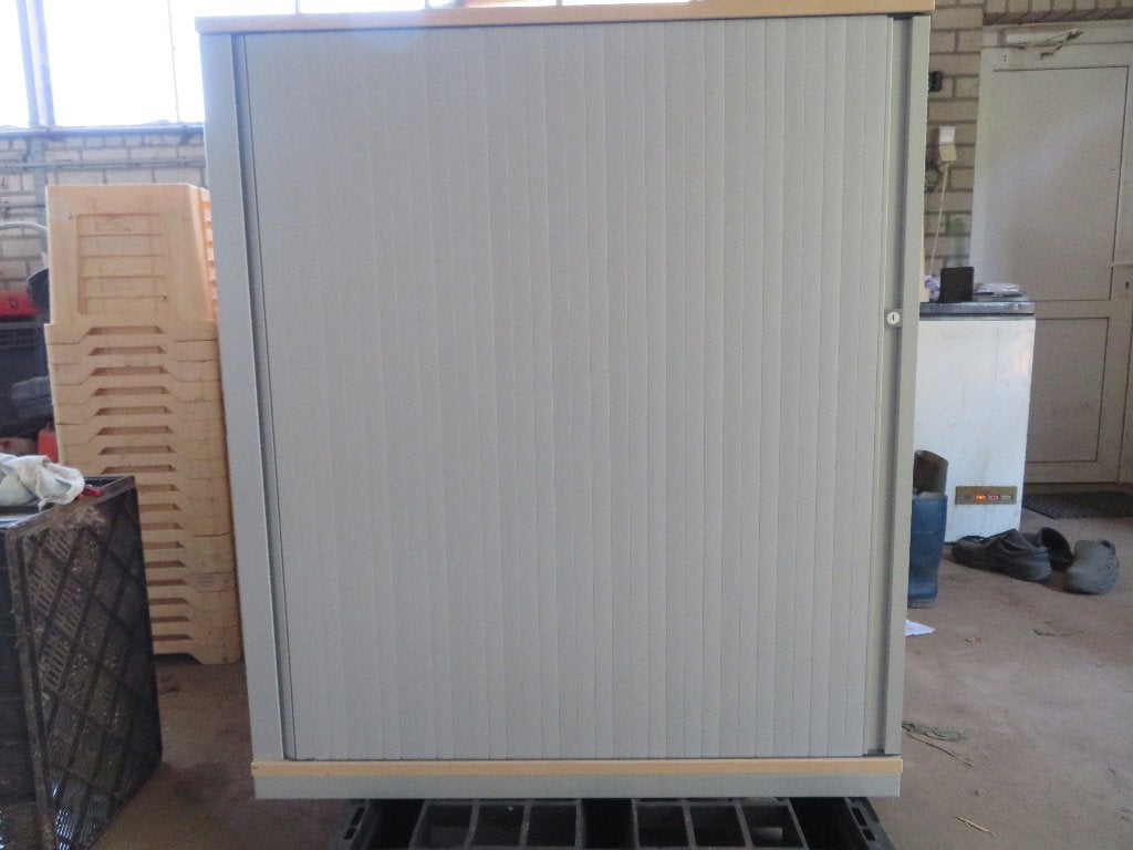 Roldeur Archiefkast met hangmappenframe, Ophalen, Gebruikt, 100 tot 150 cm, 100 tot 150 cm