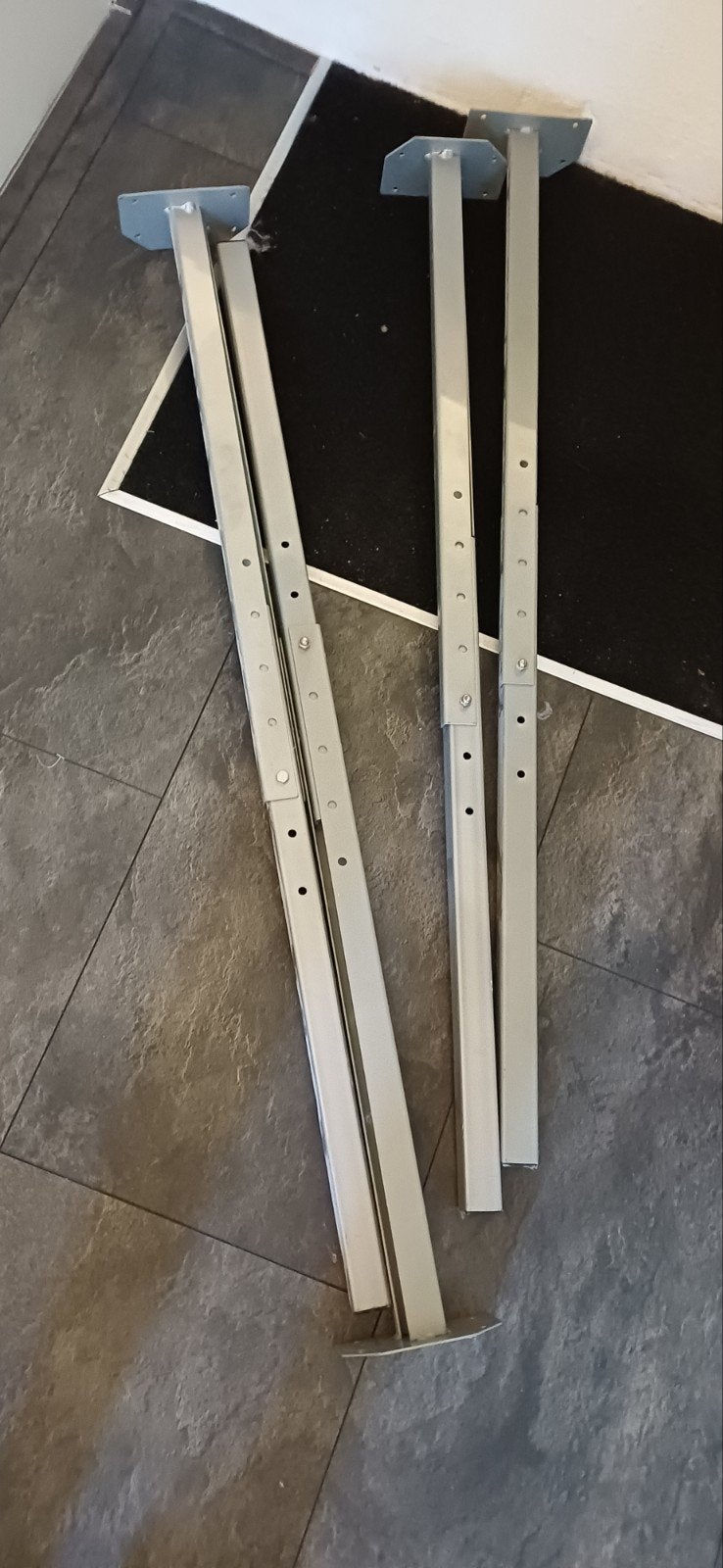4 bar tafel poten zijn nu 1 meter hoog verstelbaar aluminiu, Ophalen, Rechthoekig, 50 tot 100 cm