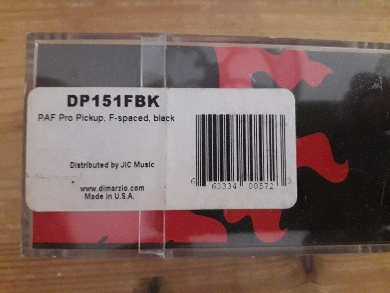 DiMarzio DP151FBK, PAF Pro F-spaced pickup, Muziek en Instrumenten, Ophalen of Verzenden, Nieuw, Elektrische gitaar