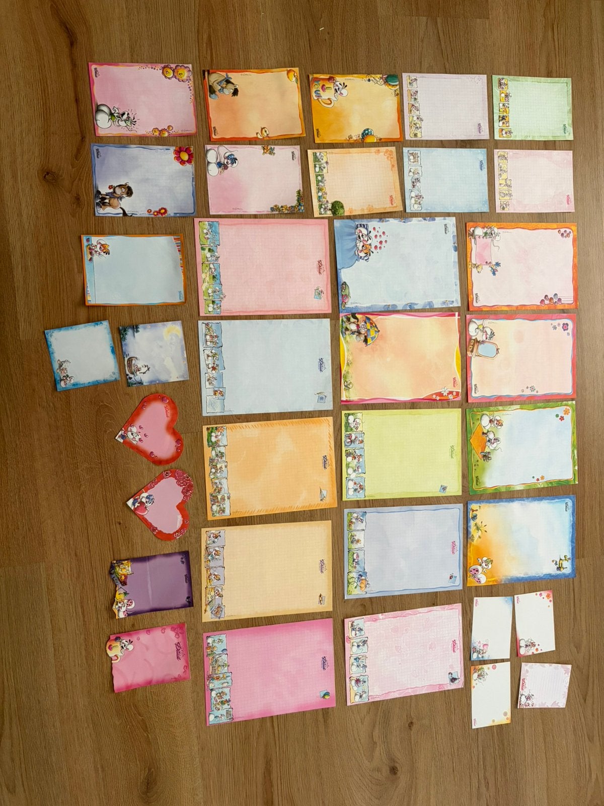 Diddl papier verzameling, Verzamelen, Ophalen of Verzenden, Verschillende figuren, Zo goed als nieuw, Papier, Kaart of Schrift