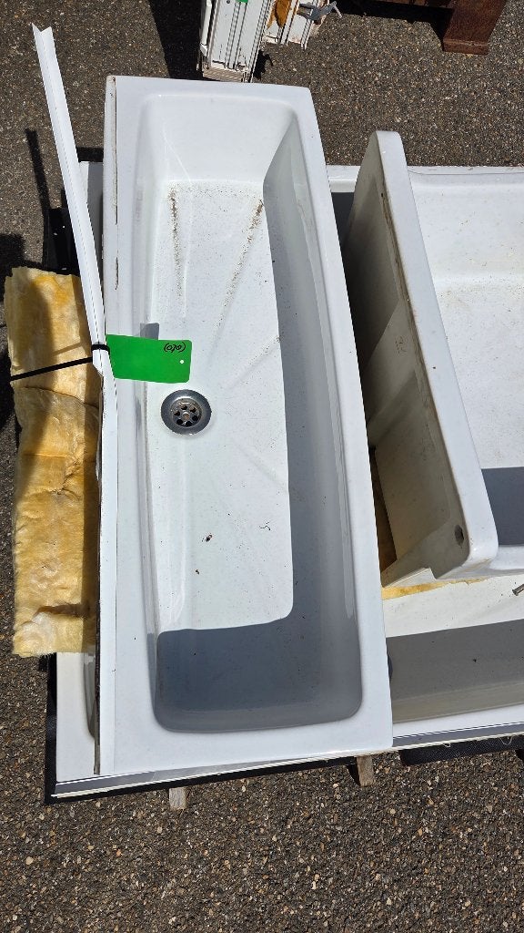 Wastrog stortbakje uitstort gootsteen wasbak ( 078 ), Doe-het-zelf en Verbouw, Sanitair, Ophalen, Gebruikt, Wastafel, Nb