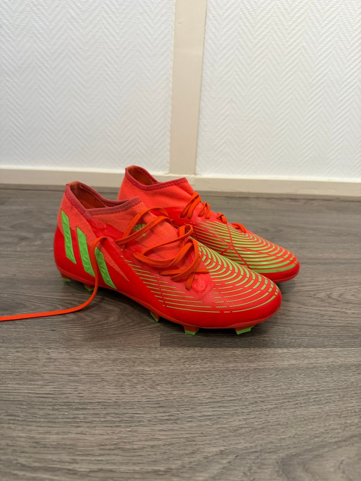 Adidas Predator Voetbalschoenen - Oranje/Groen, Ophalen of Verzenden, Zo goed als nieuw, Schoenen