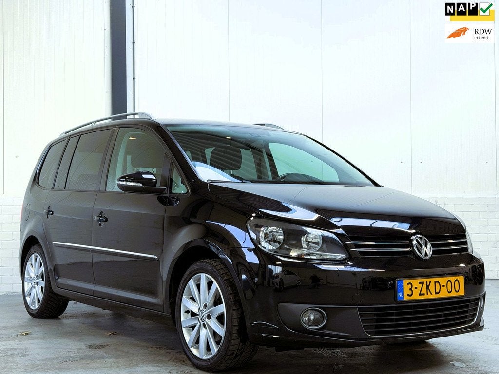 Volkswagen Touran 1.2 TSI Highline BlueMotion 7p.|Carplay|Tr, Auto's, Volkswagen, Voorwielaandrijving, Euro 5, Gebruikt, Zwart