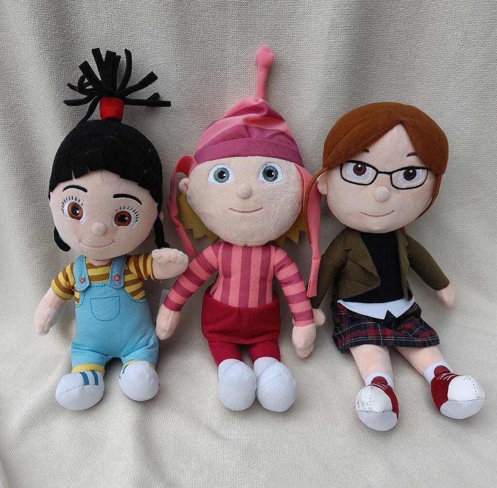 Agnes, Edith & Mango knuffels Verschrikkelijke ikke, Ophalen of Verzenden, Zo goed als nieuw, Overige typen