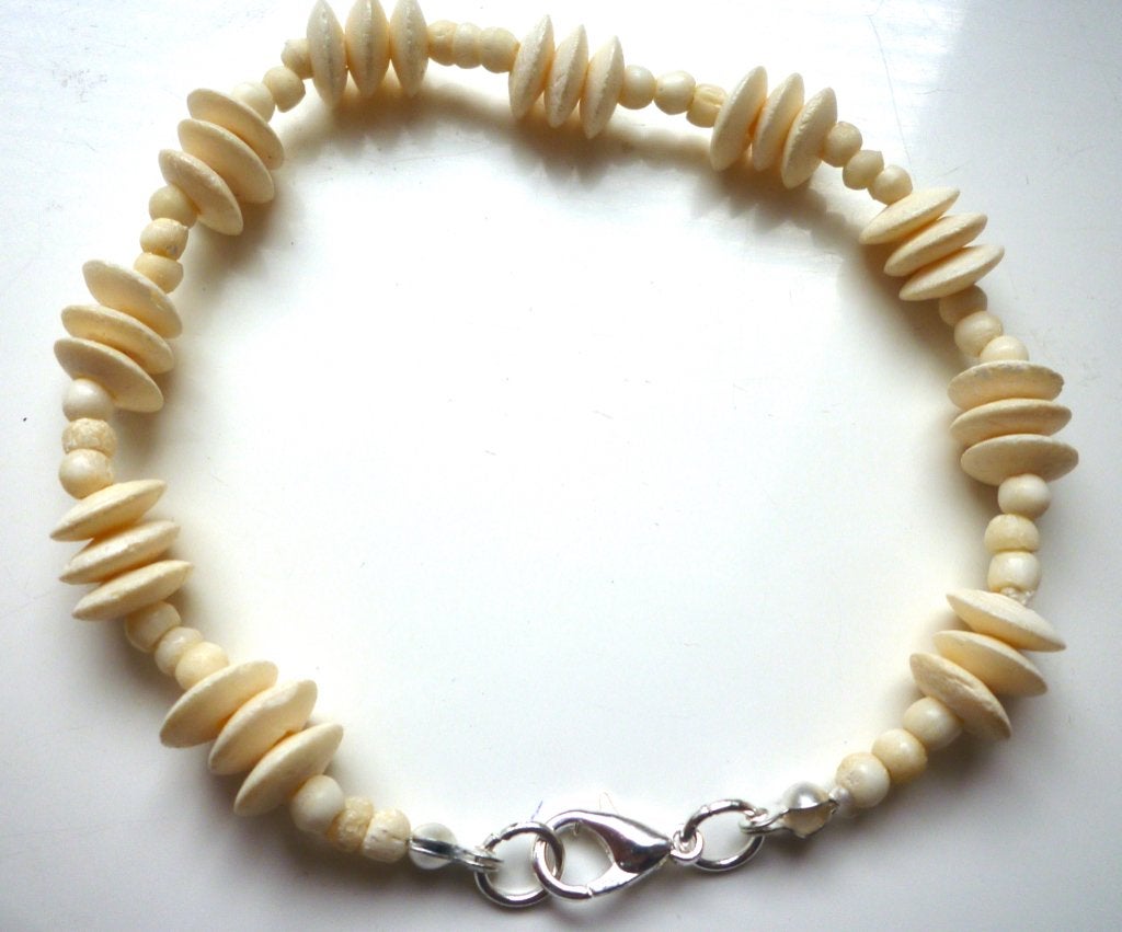 680 armband van voor 1945, ivoor of bot (nieuw), Sieraden, Tassen en Uiterlijk, Verzenden, Nieuw, Wit, Overige materialen