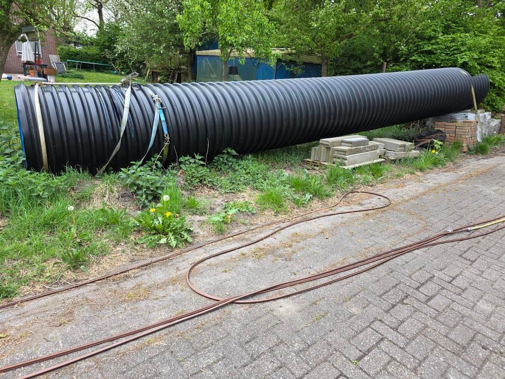 duikerbuis - speeltoestel buis, Doe-het-zelf en Verbouw, Buizen en Afvoer, Gebruikt, Pvc, 6 meter of meer, Overige typen