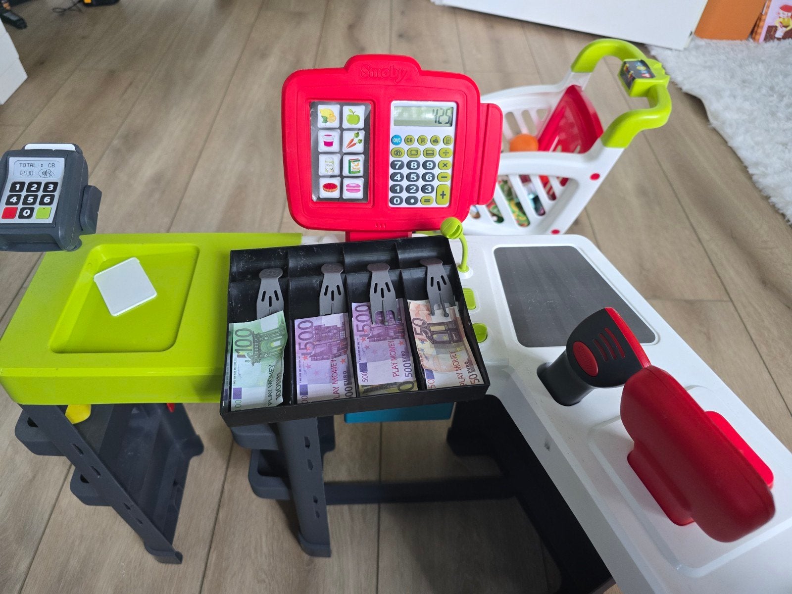 Smoby Maxi Market Speelgoed Supermarkt met Accessoires, Ophalen of Verzenden, Zo goed als nieuw, Jongen of Meisje