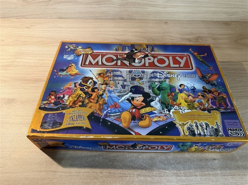 monopoly disney met 3d kasteel - s6885, Verzenden, Zo goed als nieuw