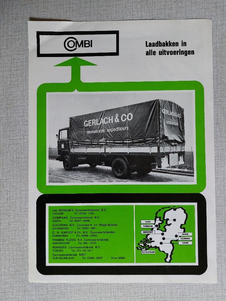 Brochure / Folder Combi's STERKE 7, Boeken, Ophalen of Verzenden, Gelezen, Overige merken