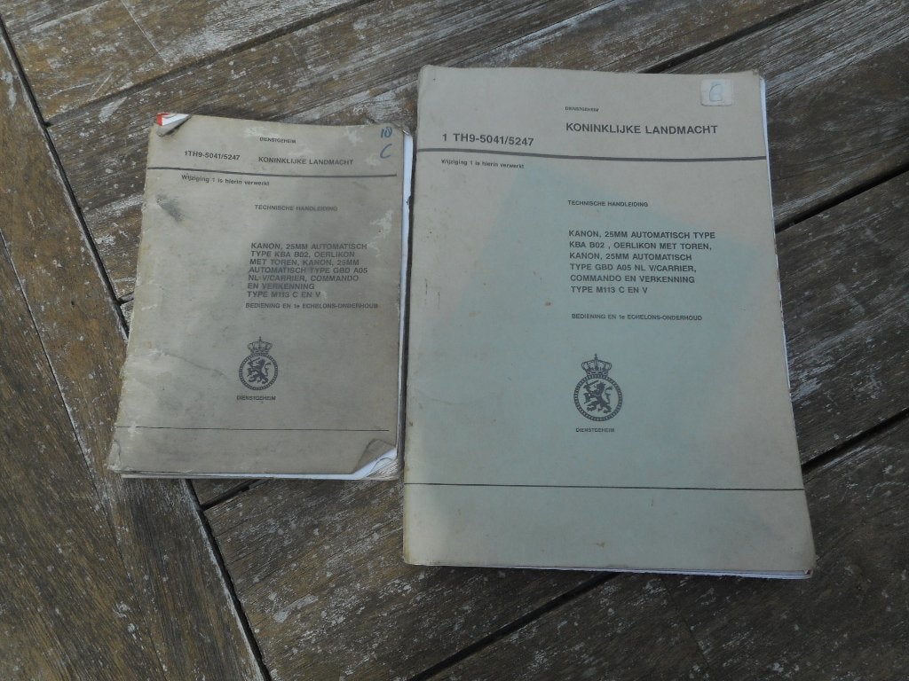 Handleiding 2x Oerlikon Koninklijke Landmacht, Verzenden, Landmacht, Nederland