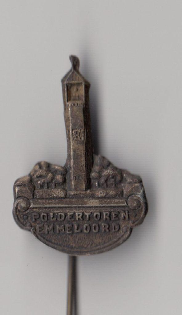 Emmeloord Poldertoren B speldje, Verzamelen, Speldjes, Pins en Buttons, Gebruikt, Niet vindbaar, Niet vindbaar, Speldje of Pin
