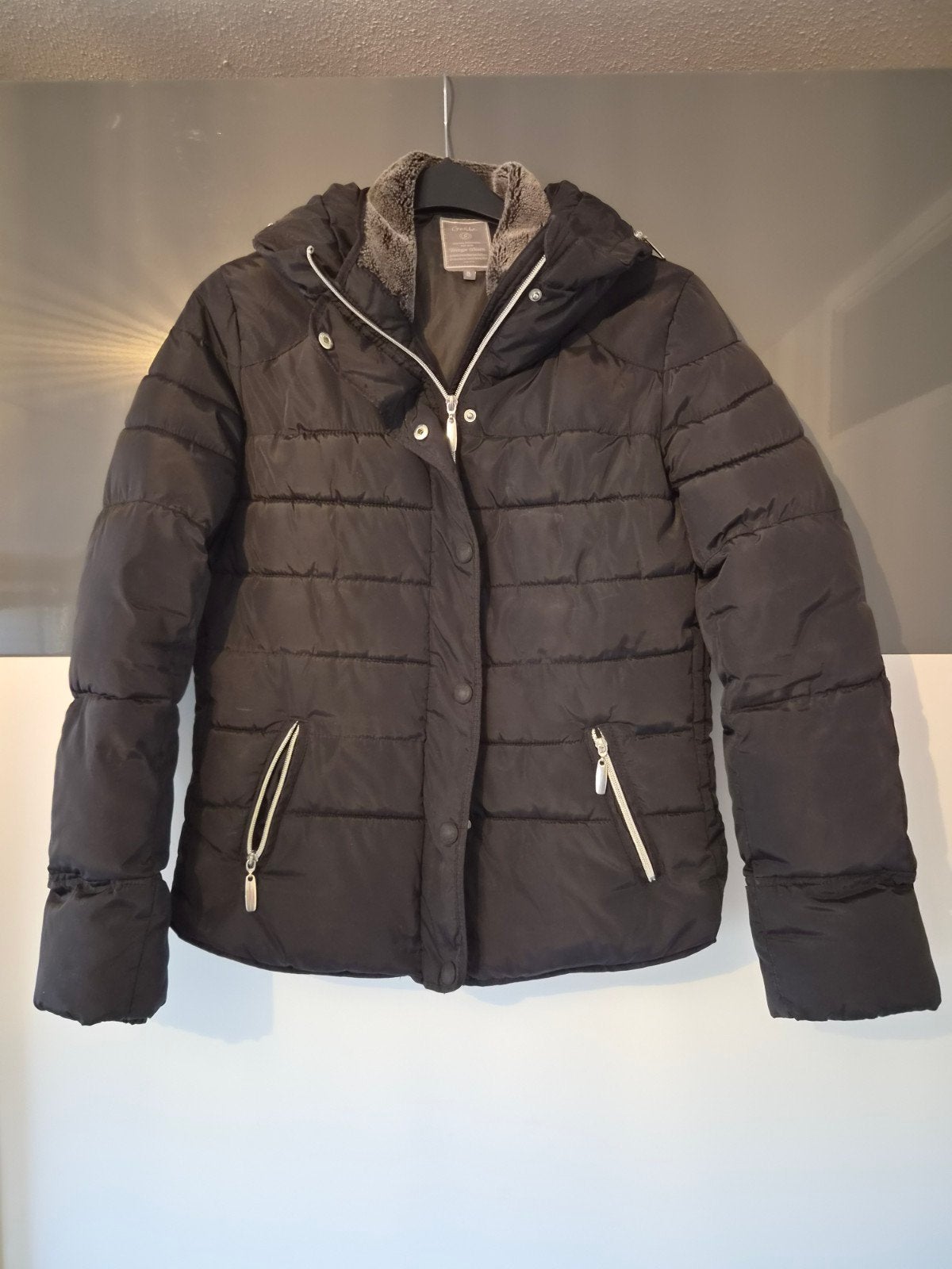 Geisha dames winterjas maat 42 / XL - Zo goed als nieuw, Geisha, Zwart, Maat 42/44 (L), Ophalen of Verzenden