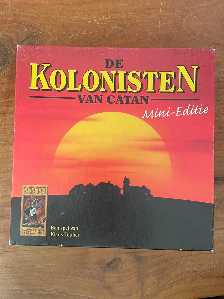 Kolonisten van Catan mini editie, Hobby en Vrije tijd, Gezelschapsspellen | Kaartspellen, Ophalen of Verzenden, Gebruikt