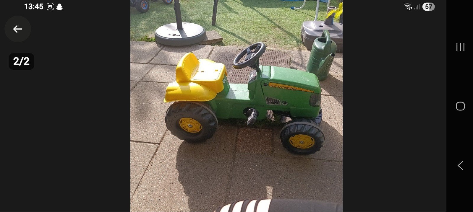 John Deere traptractor voor kinderen, Ophalen of Verzenden, Gebruikt