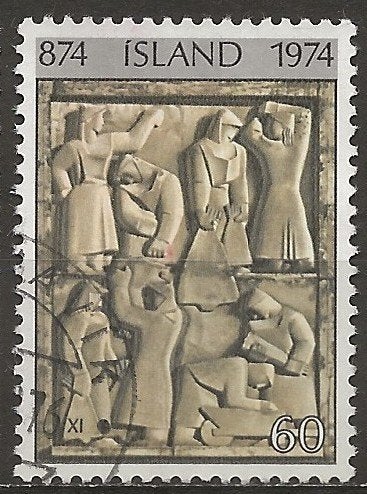 IJsland, Postzegels en Munten, Ophalen of Verzenden, IJsland, Gestempeld