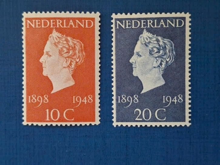 Postzegel NL 1948 PF 50 Jarig Jubileum Wilhelmina 08-08, Ophalen of Verzenden, Na 1940, Postfris