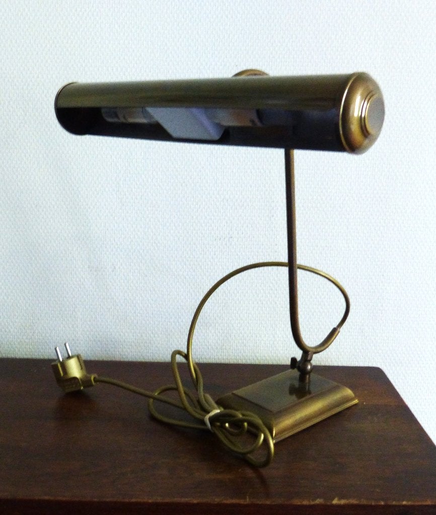 Koperen pianolamp, Ophalen of Verzenden