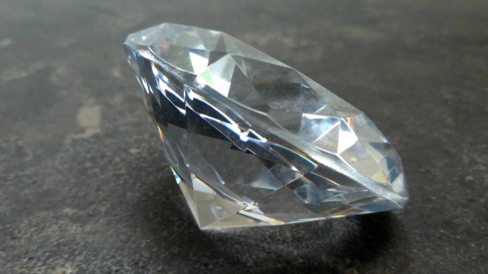 Glazen decoratie diamant, 100mm diameter, Ophalen of Verzenden
