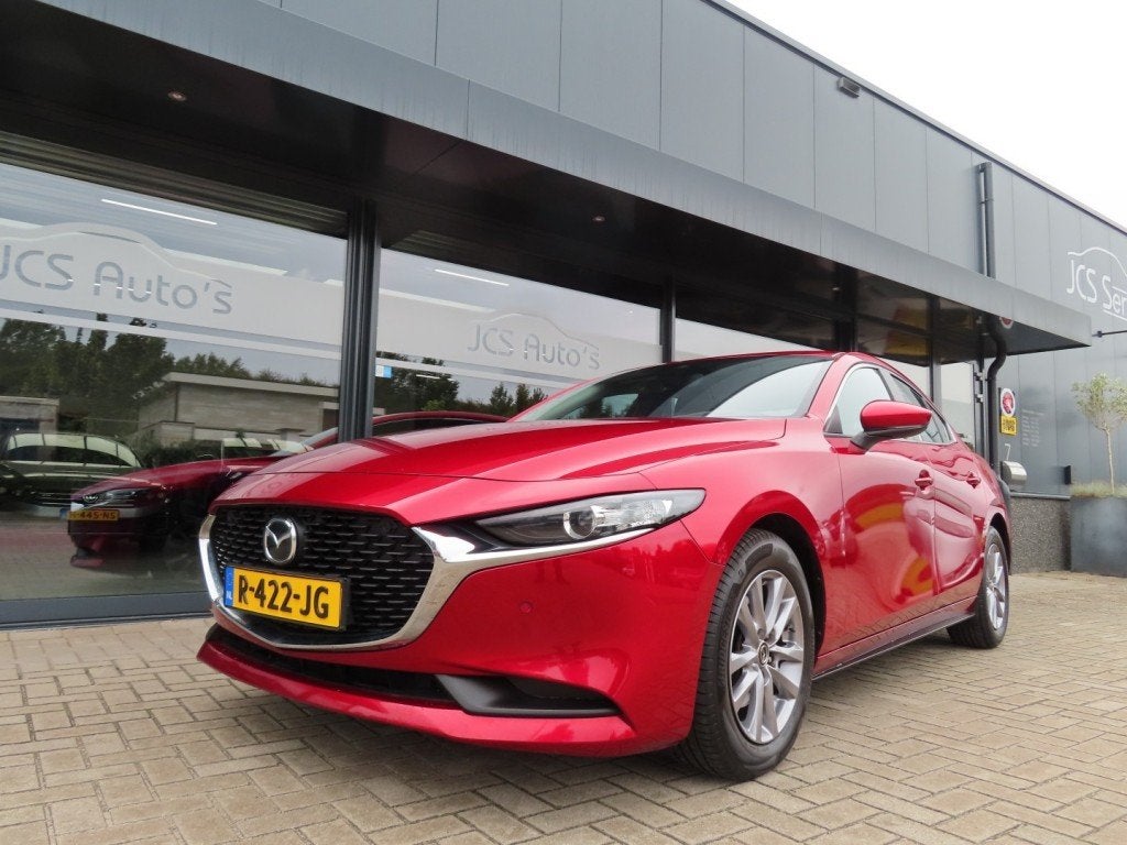 Mazda 3 2.0 E-SkyActiv-G M Hybrid 122 Comfort Leder 2022, Auto's, Voorwielaandrijving, 1998 cc, Gebruikt, 4 cilinders