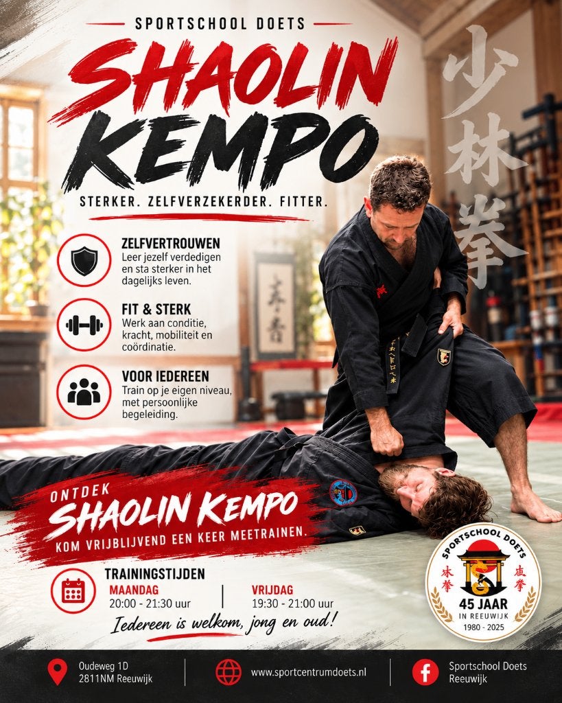 ONTDEK DE KRACHT VAN SHAOLIN KEMPO!, Ophalen, Overige, Nieuw, Vechtsportmateriaal