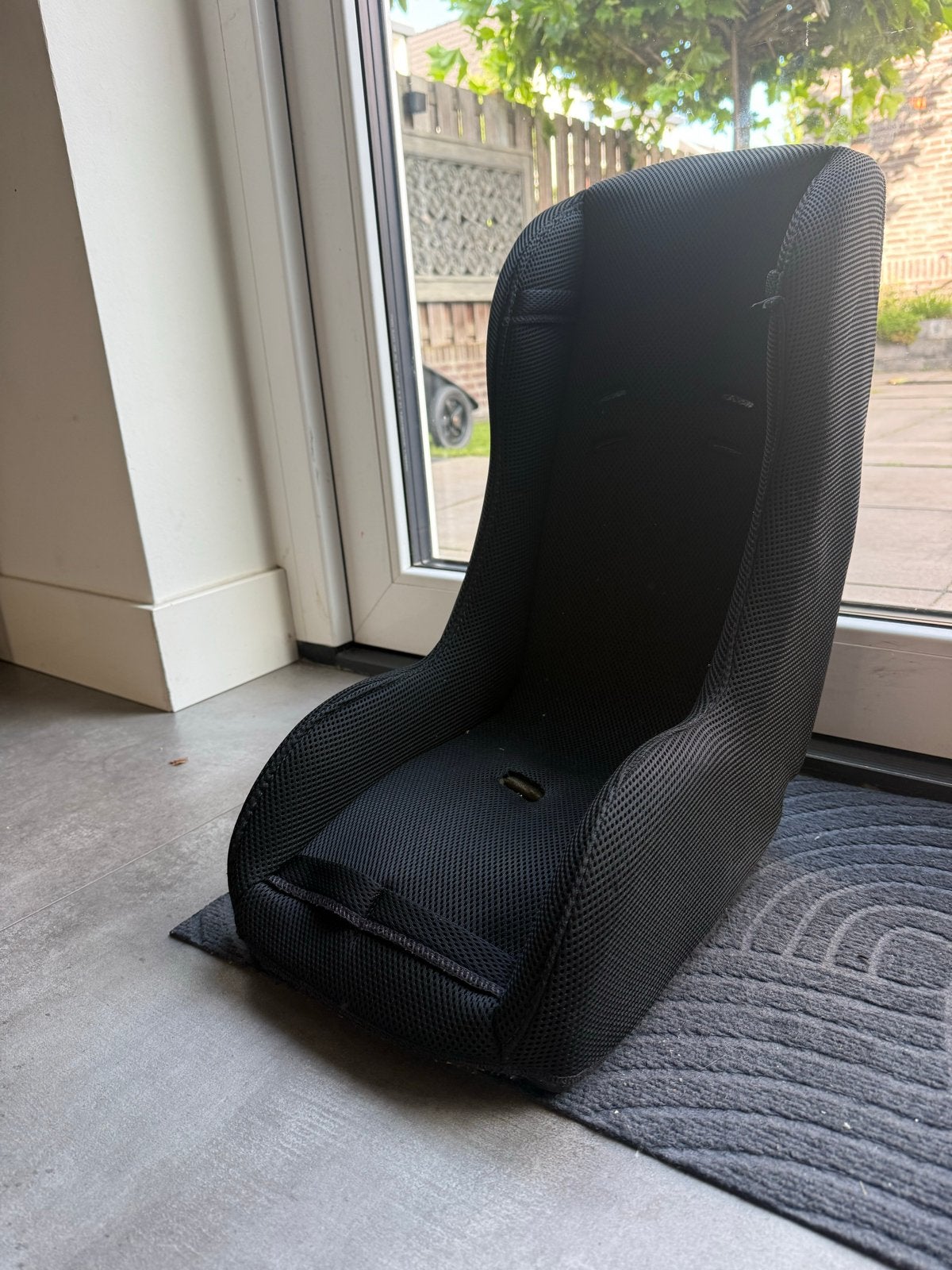 Peuterstoel Melia Comfort - Zwart voor de bakfiets, Ophalen of Verzenden, Zo goed als nieuw