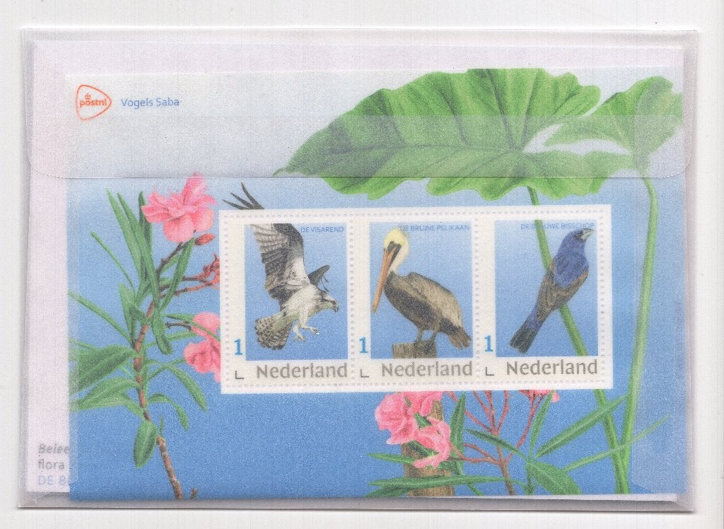 Postzegel setje Vogels Saba, Ophalen of Verzenden, Na 1940, Postfris