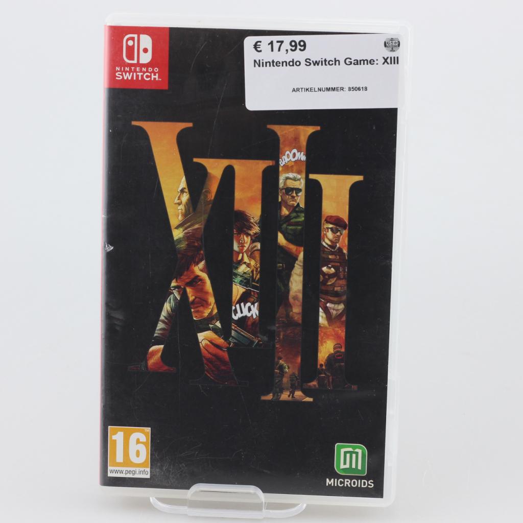 Nintendo Switch Game: XIII, Nintendo, Zo goed als nieuw, Support@nintendo.com, 11-1 Hokotate-cho, Kamitoba, Minami-ku
Kyoto 601-8501
Japan