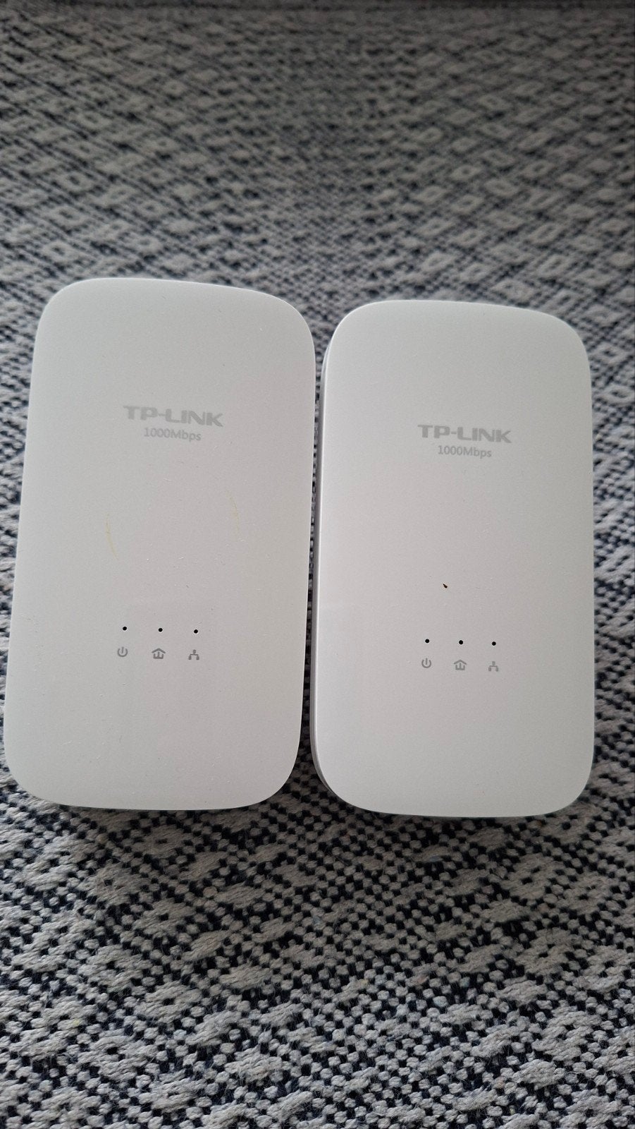 2 X TP-LINK AV 1000 2Port Gigabit Powerline Adapter, Ophalen of Verzenden, Zo goed als nieuw, TP Link