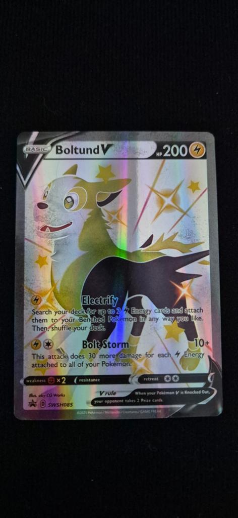 Pokémon Kaart Boltund V SWSH085 Foil, Ophalen of Verzenden, Nieuw, Losse kaart, Foil
