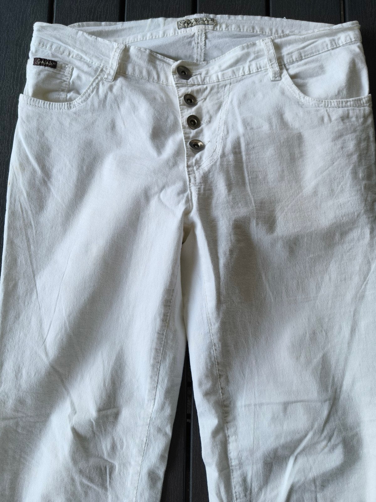 Witte broek maat 40 van het merk Gafair Jeans, Wit, Ophalen of Verzenden, Zo goed als nieuw, W30 - W32 (confectie 38/40)