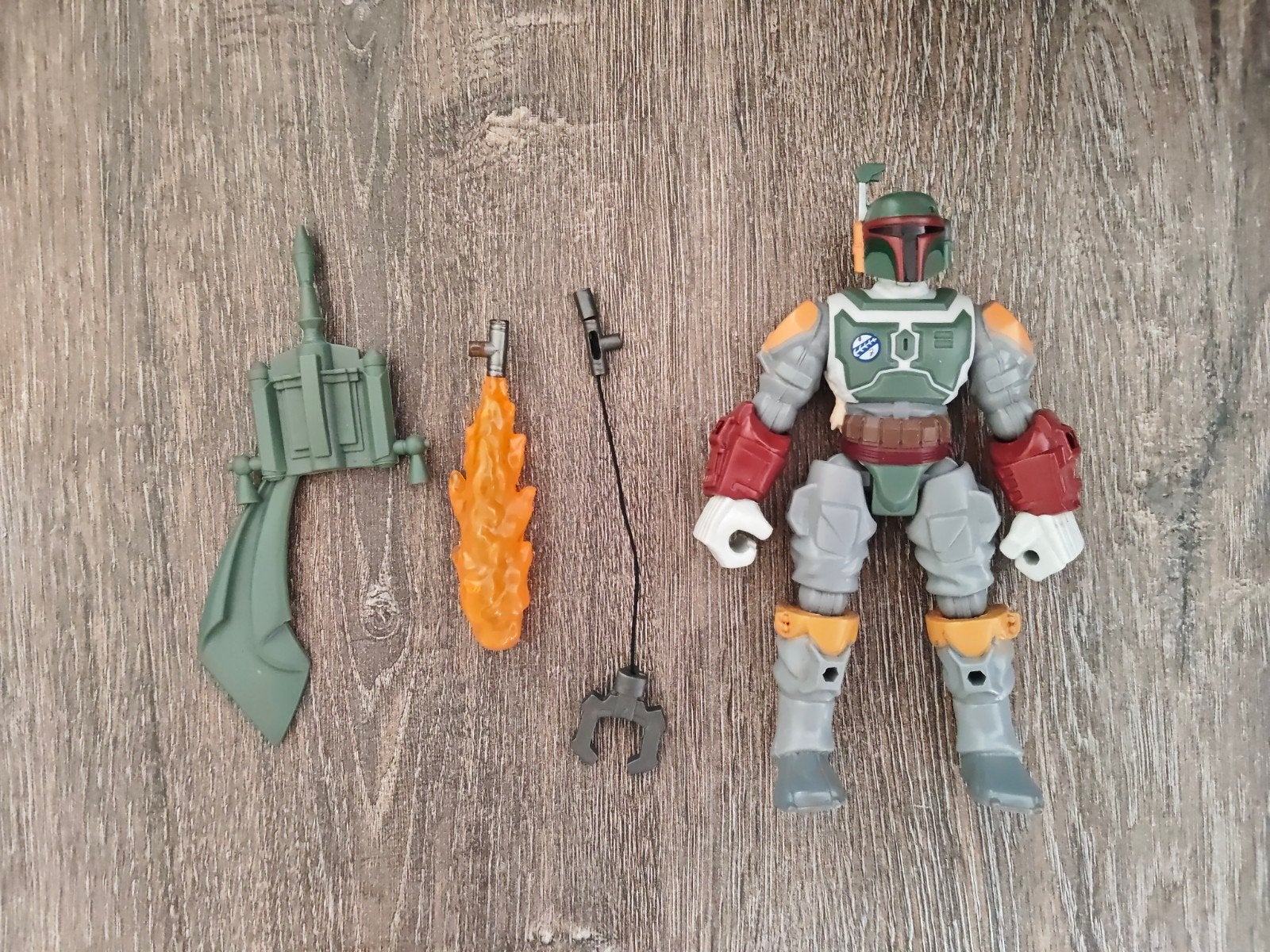 Star Wars Hero Mashers Boba Fett actiefiguur met accessoires, Ophalen of Verzenden, Zo goed als nieuw