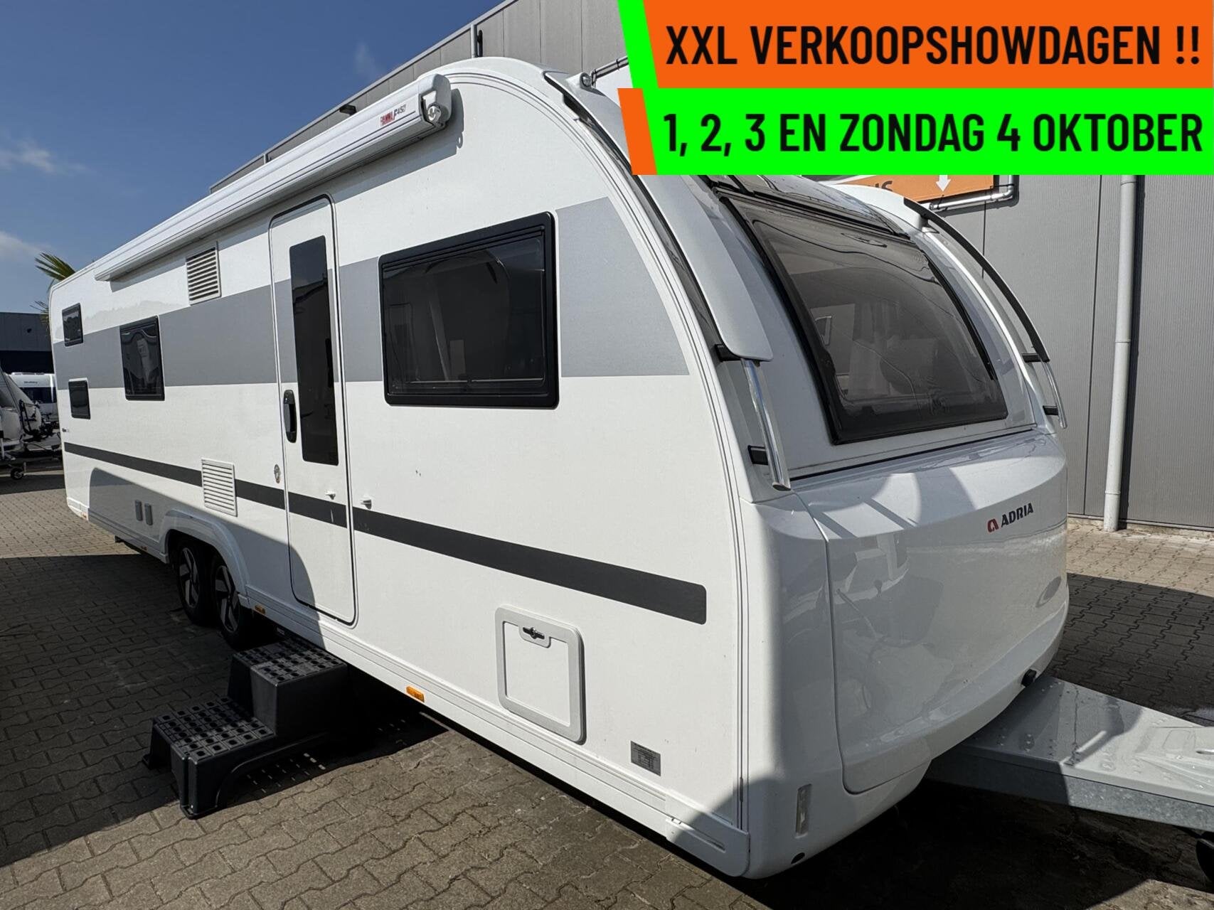 Adria ALPINA - XXL VERKOOPSHOW 1,2,3 & 4 OKT. 10-17 UUR, Caravans en Kamperen, Rondzit, Bedrijf, Adria, Meer dan 6
