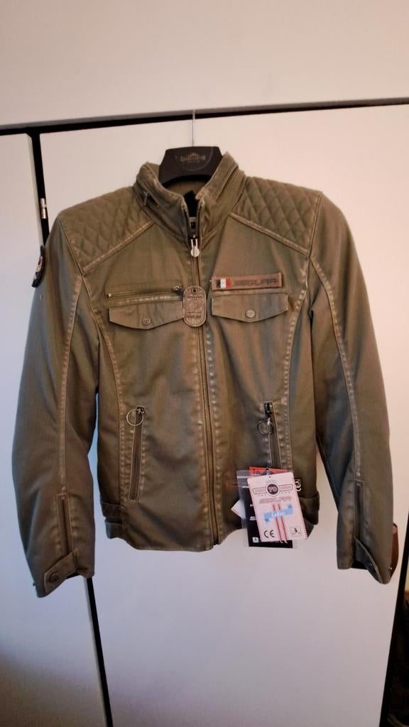 Segura dames motorjas, maat 40/42, kleur legergroen, Jas | textiel, Segura, Dames, Ophalen