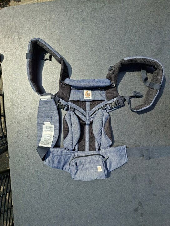 Ergobaby Omni 360 Cool Air Indigo Weave Draagzak, Kinderen en Baby's, Babydragers en Draagdoeken, Overige merken, Buik of Rug