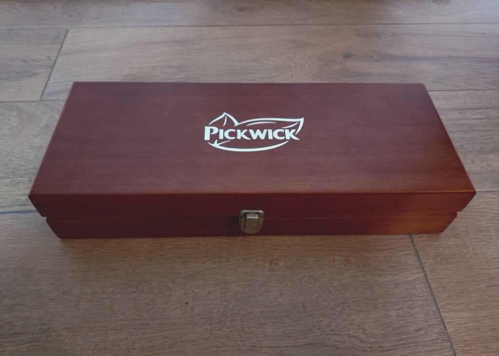 Pickwick theekist, Huis en Inrichting, Hout, Ophalen of Verzenden, Zo goed als nieuw, Theedoos