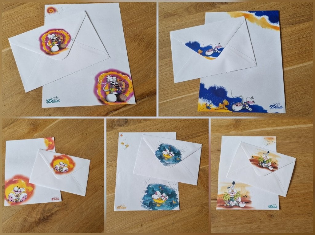 Diddl Witte Briefpapiersets, Verzamelen, Ophalen of Verzenden, Diddl, Zo goed als nieuw, Papier, Kaart of Schrift