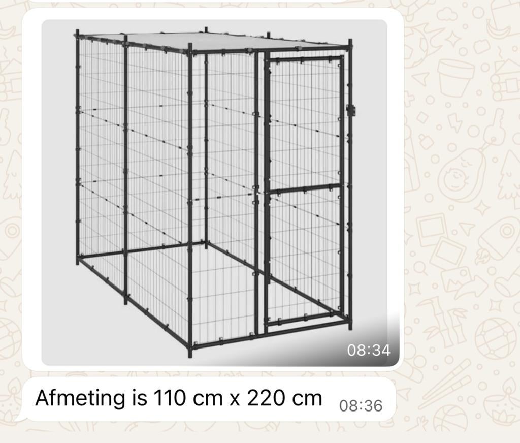 Katten ren binnenhuis 1maand gebruikt  met gaas 110/220/180, Dieren en Toebehoren, Katten-accessoires, Ophalen of Verzenden, Zo goed als nieuw