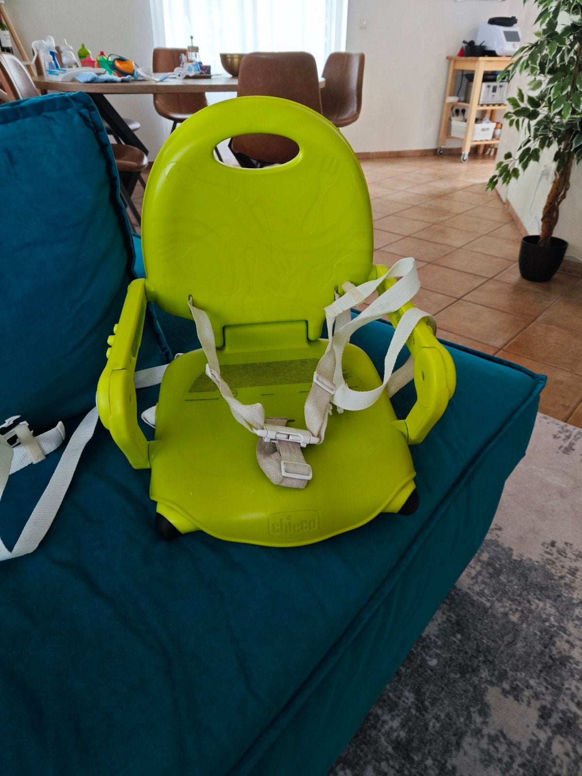 Chicco kinderstoelverhoger - Groen, Ophalen, Gebruikt, Overige typen, Gordel(s)