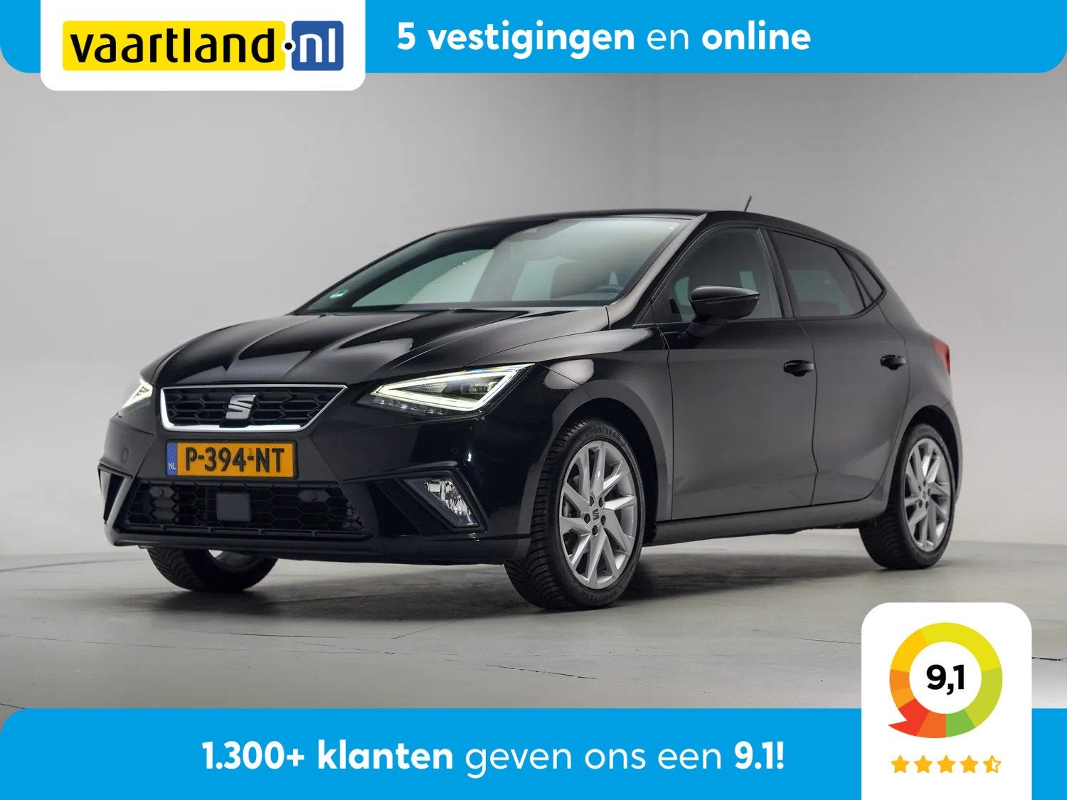 SEAT Ibiza 1.0 EcoTSI FR [ Virtual Camera Beats Stoelverwarm, Auto's, Seat, 21 km/l, 1071 kg, 95 pk, Origineel Nederlands