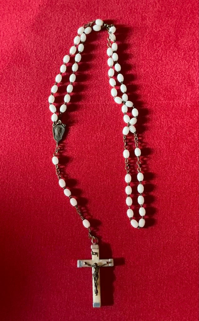Antieke Rozenkrans ❤️ Bernadette bij Maria Lourdes, Ophalen of Verzenden