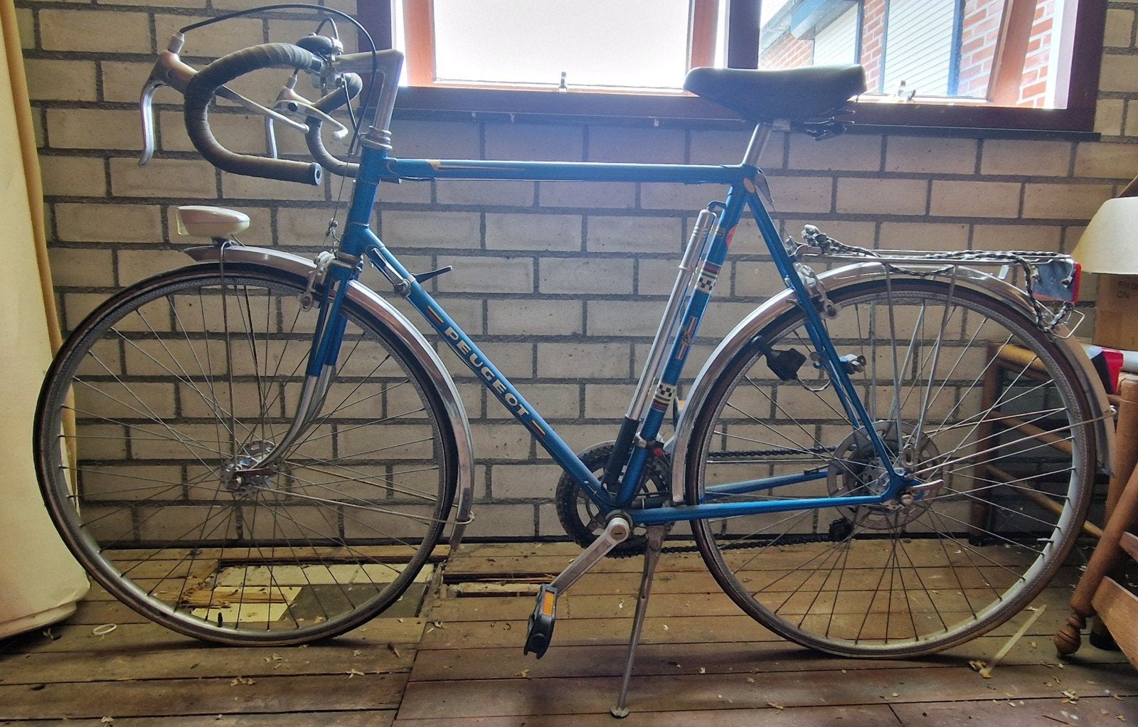 Peugeot renfiets, Ophalen