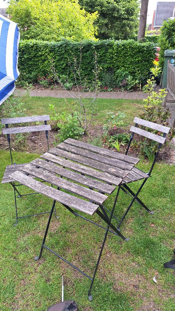 Gratis tuinset, Tuin en Terras, Tuinsets en Loungesets, Gebruikt, Bijzettafel, Tuinset, Hout