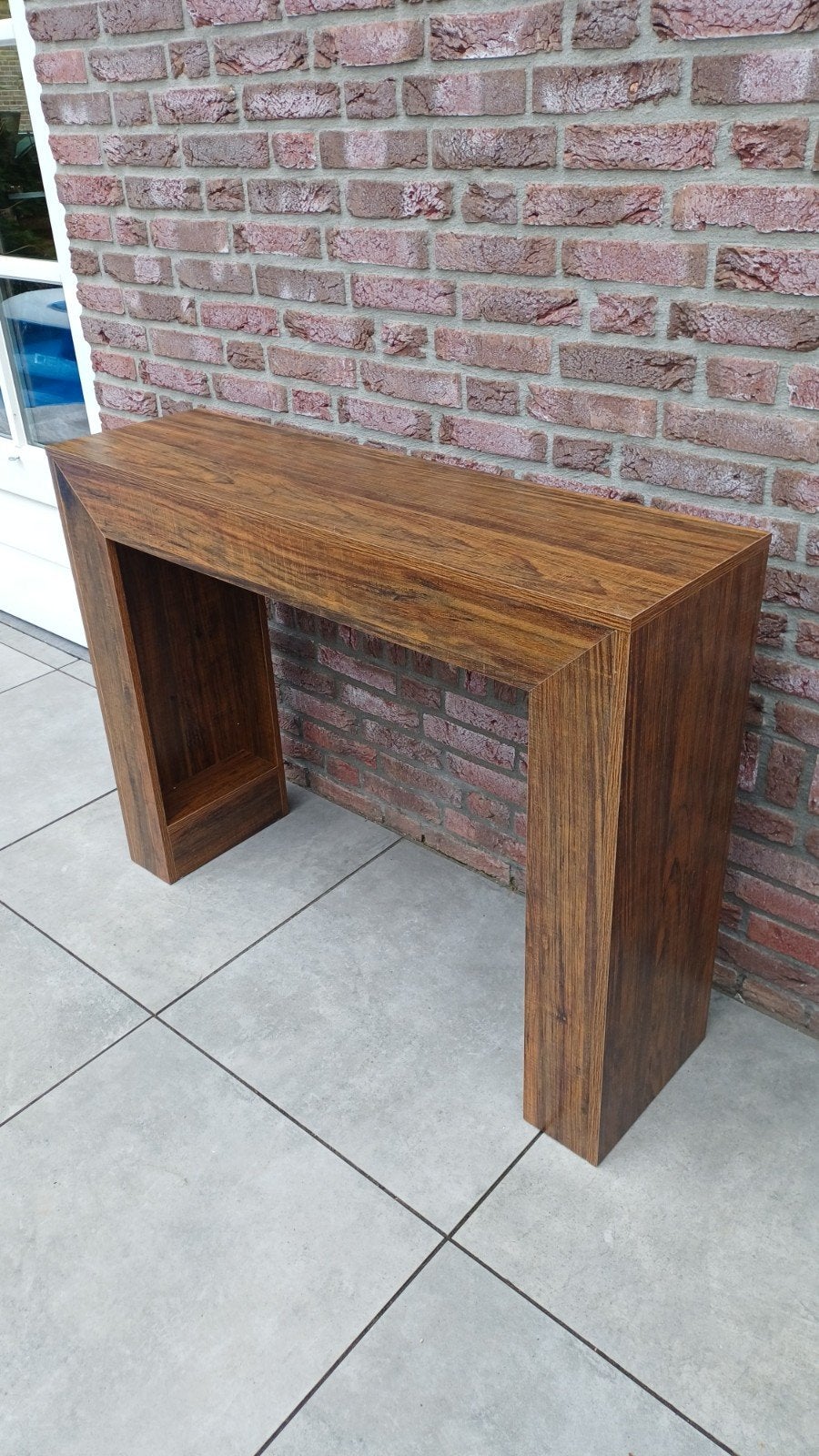 Sidetable Consoletafel Bijzettafel Donker Hout 105x30x80cm, Ophalen, 100 tot 150 cm, Nieuw, Modern