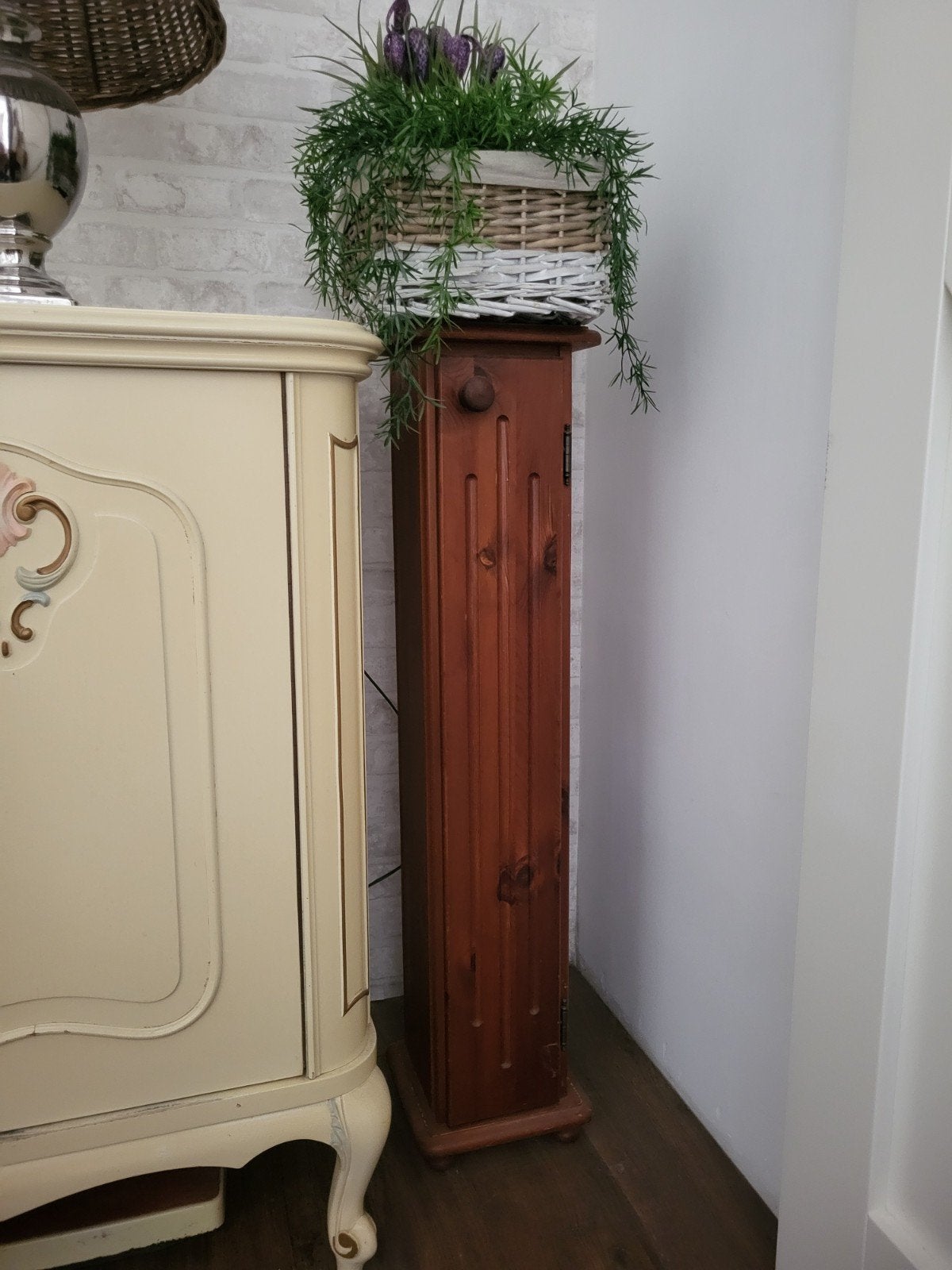 Houten CD-kastje / CD-rek - Vintage stijl, Huis en Inrichting, Woonaccessoires | Cd- en Dvd-rekken, Gebruikt, 75 tot 150 discs