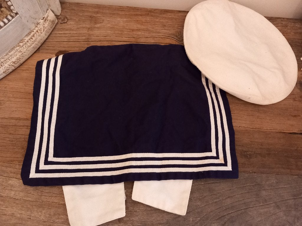 Vintage Koninklijke Marine kraag met overtrekmuts piek 1983., Antiek en Kunst, Ophalen of Verzenden, Heren