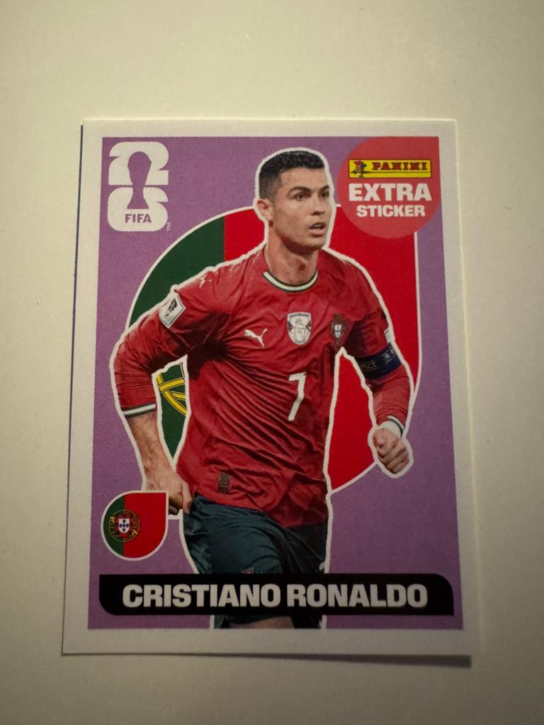 Cristiano Ronaldo extra sticker WK 2026, Ophalen of Verzenden, Nieuw, Sticker