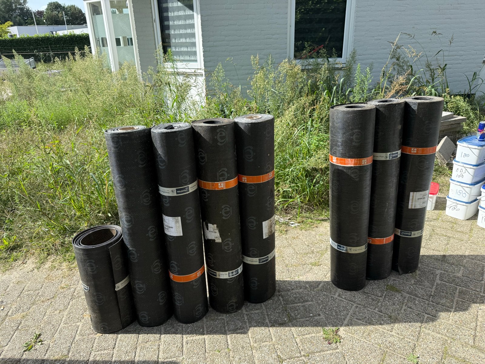 Wedeflex dakleer: 3mm onderlaag, 4mm toplaag (21m), Ophalen, Overige materialen, Nieuw, 15 m² of meer