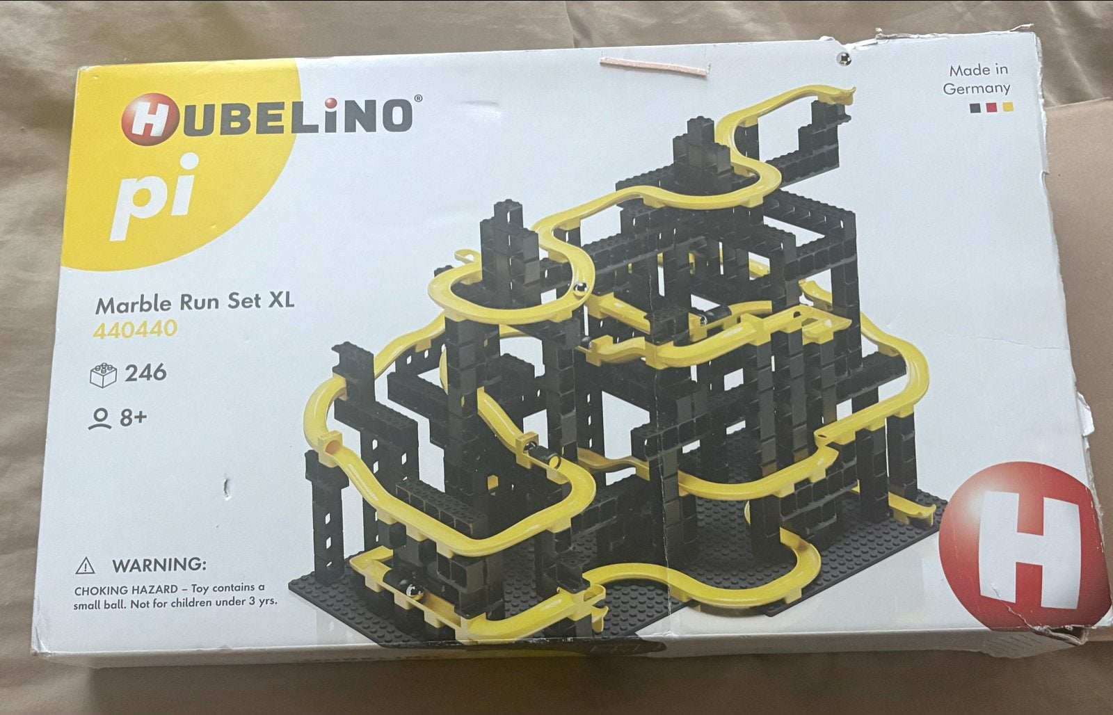 Hubelino pi Marble Run Set XL 246 pc- Knikkerbaan Bouwset, Ophalen, Zo goed als nieuw, Overige merken