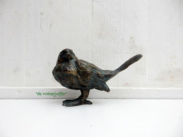 229* Bronzen Roodstaart (Boven €75 geen verzendkosten), Tuin en Terras, Tuinbeelden, Ophalen of Verzenden, Nieuw, Overige materialen